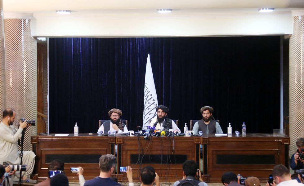 taliban spokesperson zabihullah mujahid holds press conference
