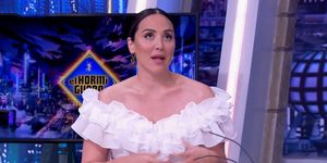 tamara falcó habla en el hormiguero sobre la polémica por su vestido de novia