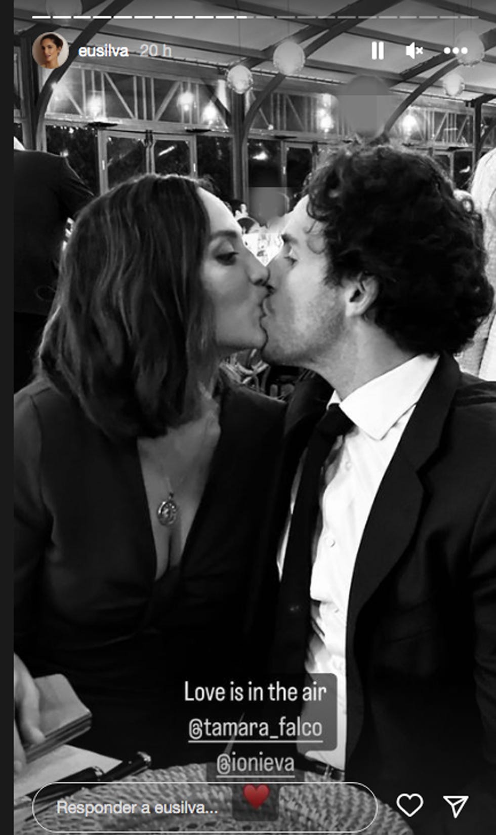 tamara falco e iñigo onieva beso
