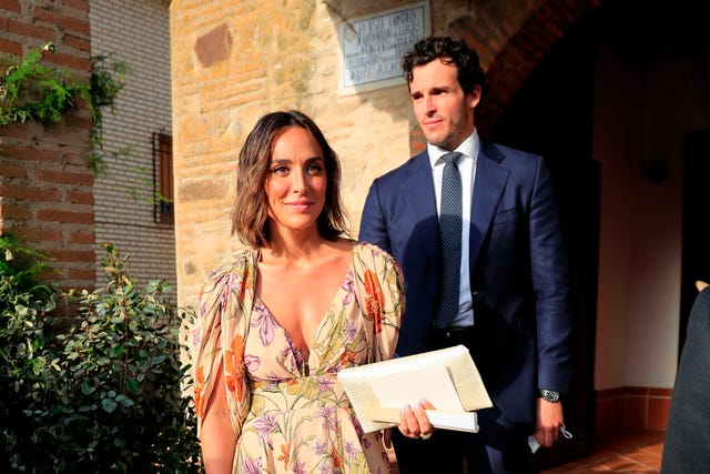 tamara falco a iñigo onieva en la boda de felipe cortina