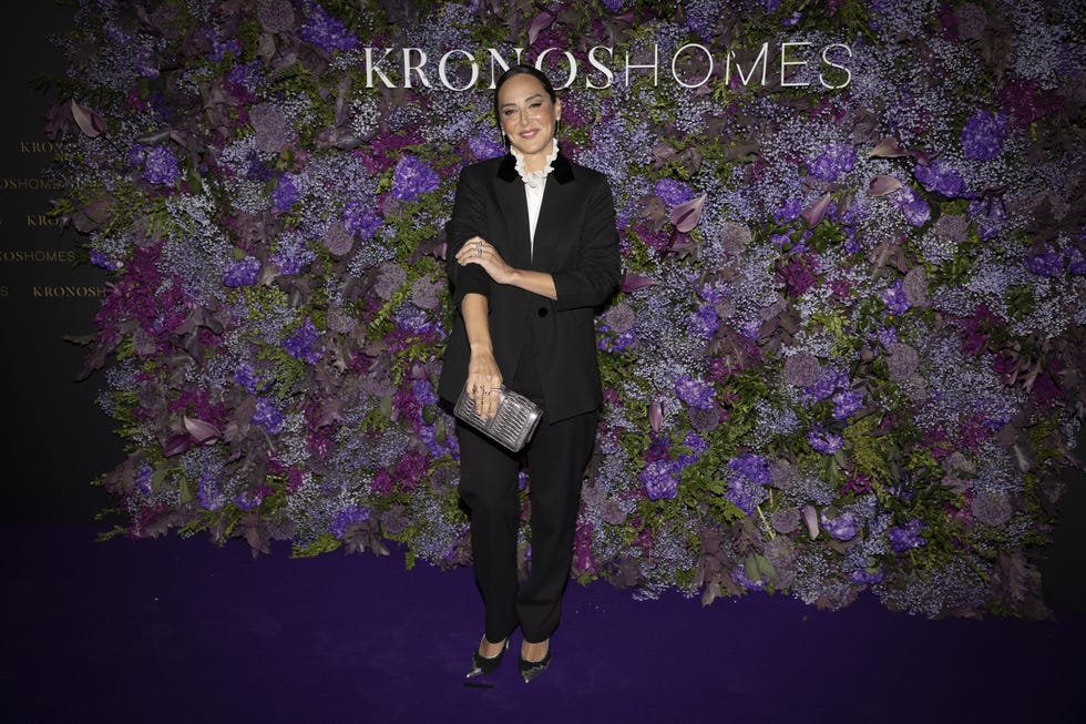 tamara falcó at photocall for 8 anniversary of kronos homes in madrid on tuesday, 27 september 2022