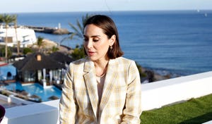 tamara falco attends 'secrets lanzarote's' inauguration