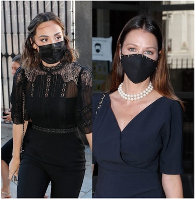 tamara falcó y esther doña coinciden en el funeral de carlos falcó
