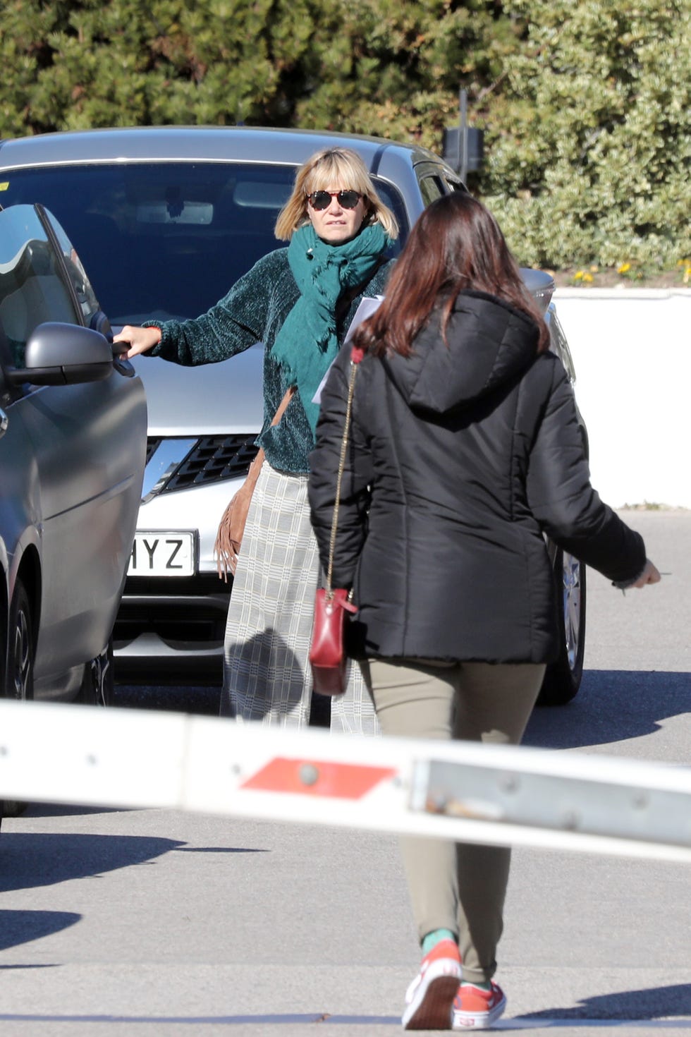 Eugenia Martínez de Irujo y Tana Rivera en el hospital