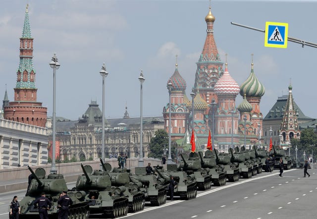 Tanks Show Up for Parade, Then Destroy City Street | T-34 Tank