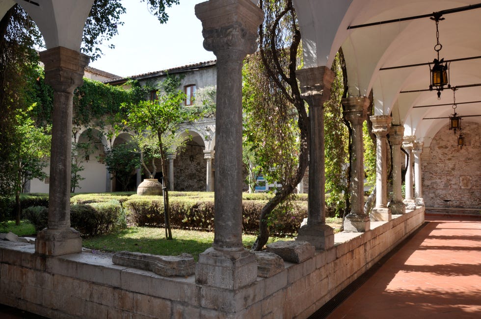 taormina san domenico palace hotel ancient cloister messina sicily italy europe