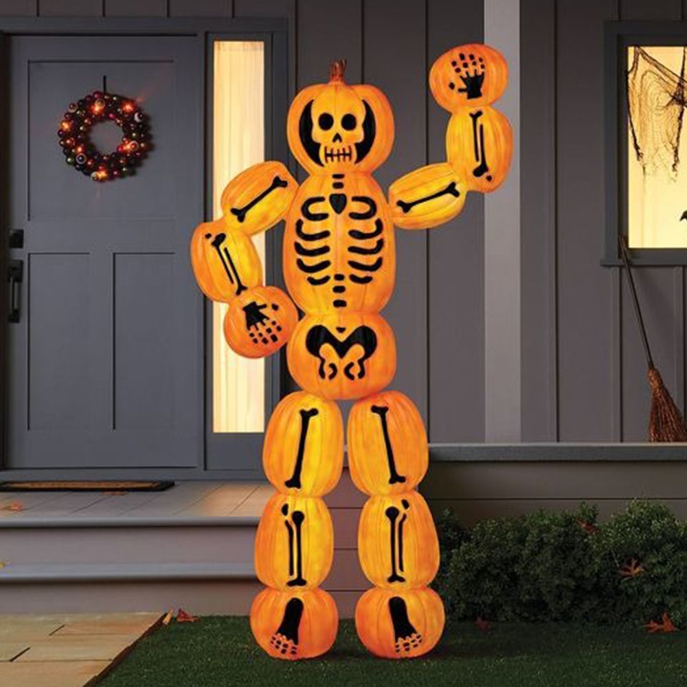 target hyde and eek boutique 6 foot light up skeleton pumpkin man halloween decoration