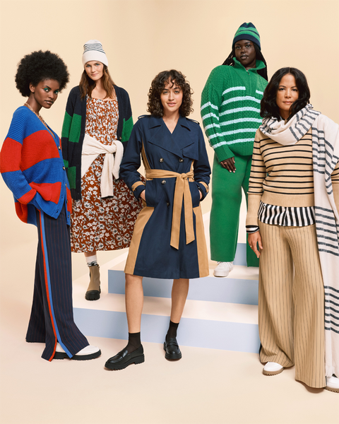 a group of models wear la ligne for target in a news story about the target fall designer collaboration 2022