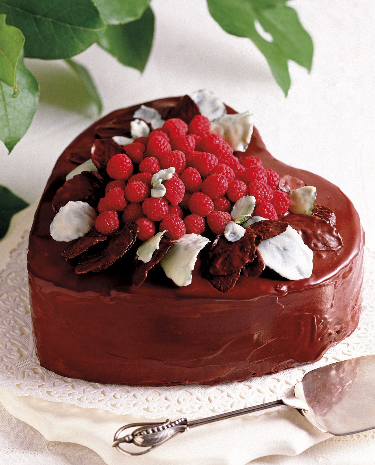 tarta de chocolate y frambuesas