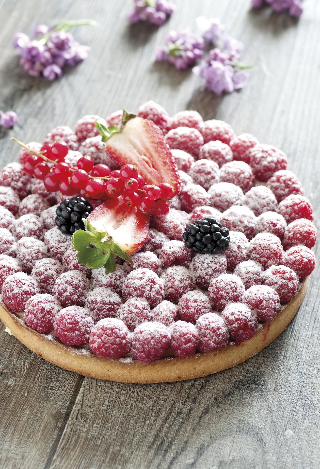 tarta de frambuesa