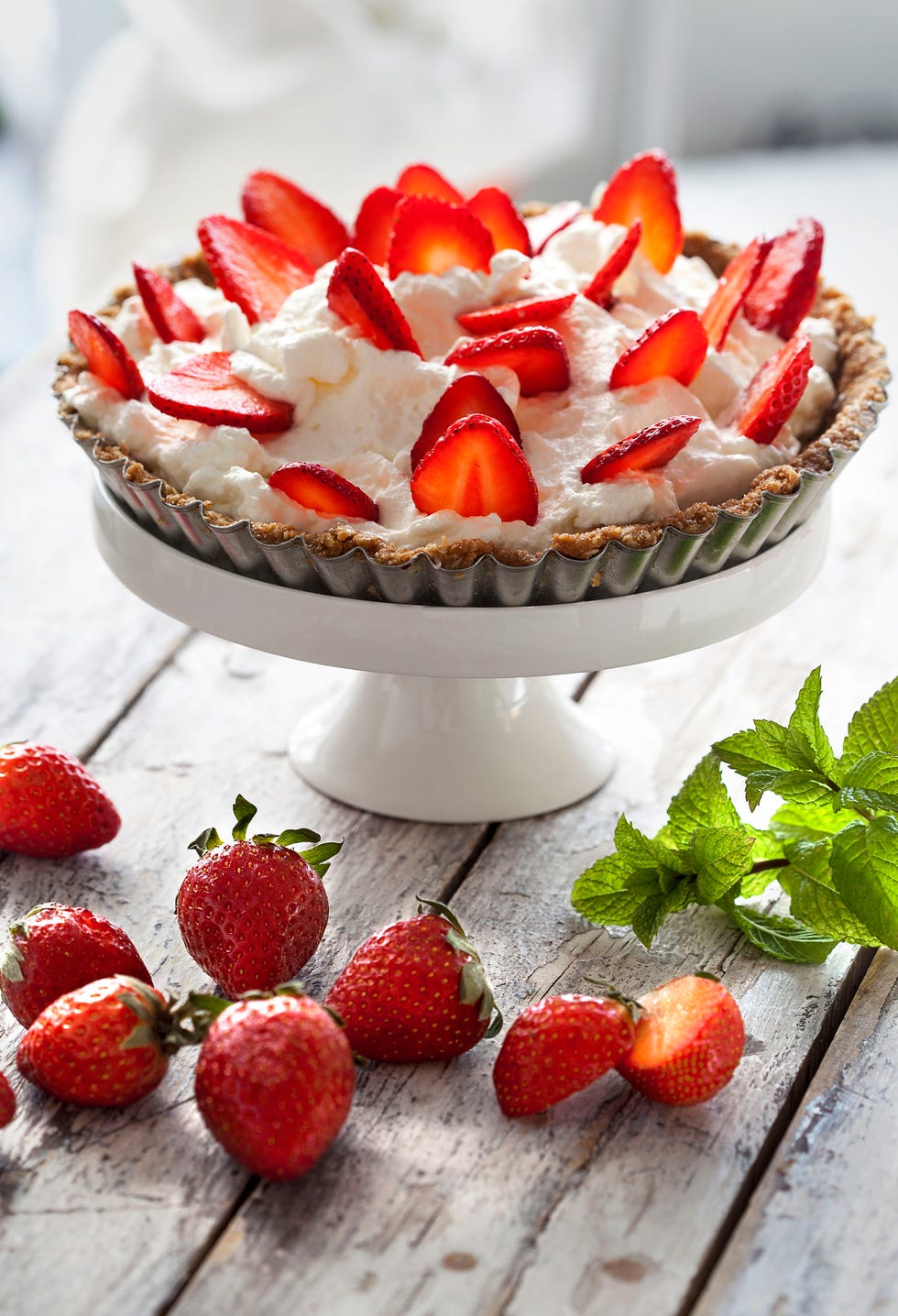tarta de fresas y nata