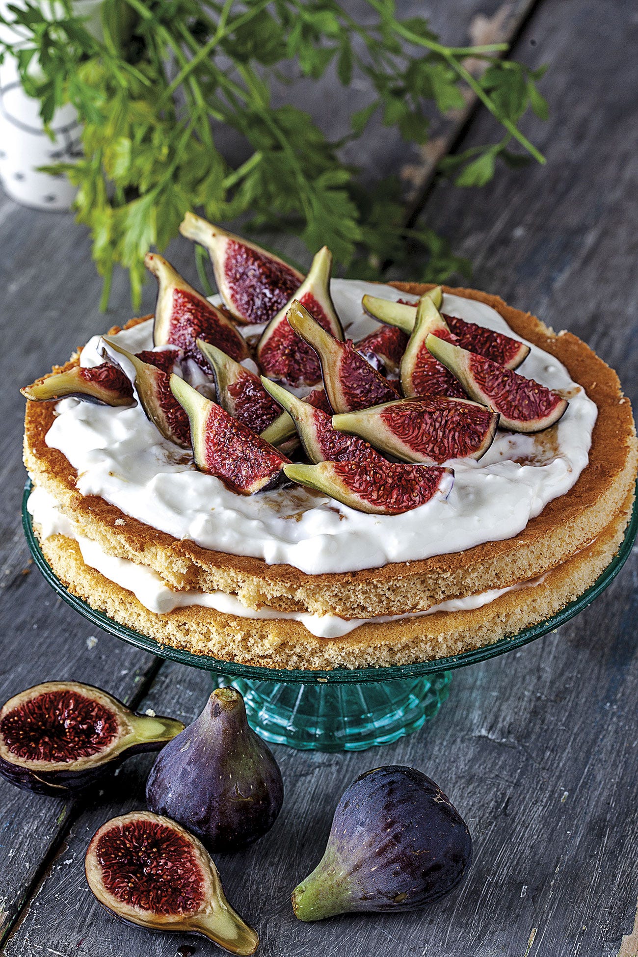 tarta de higos y crema de queso