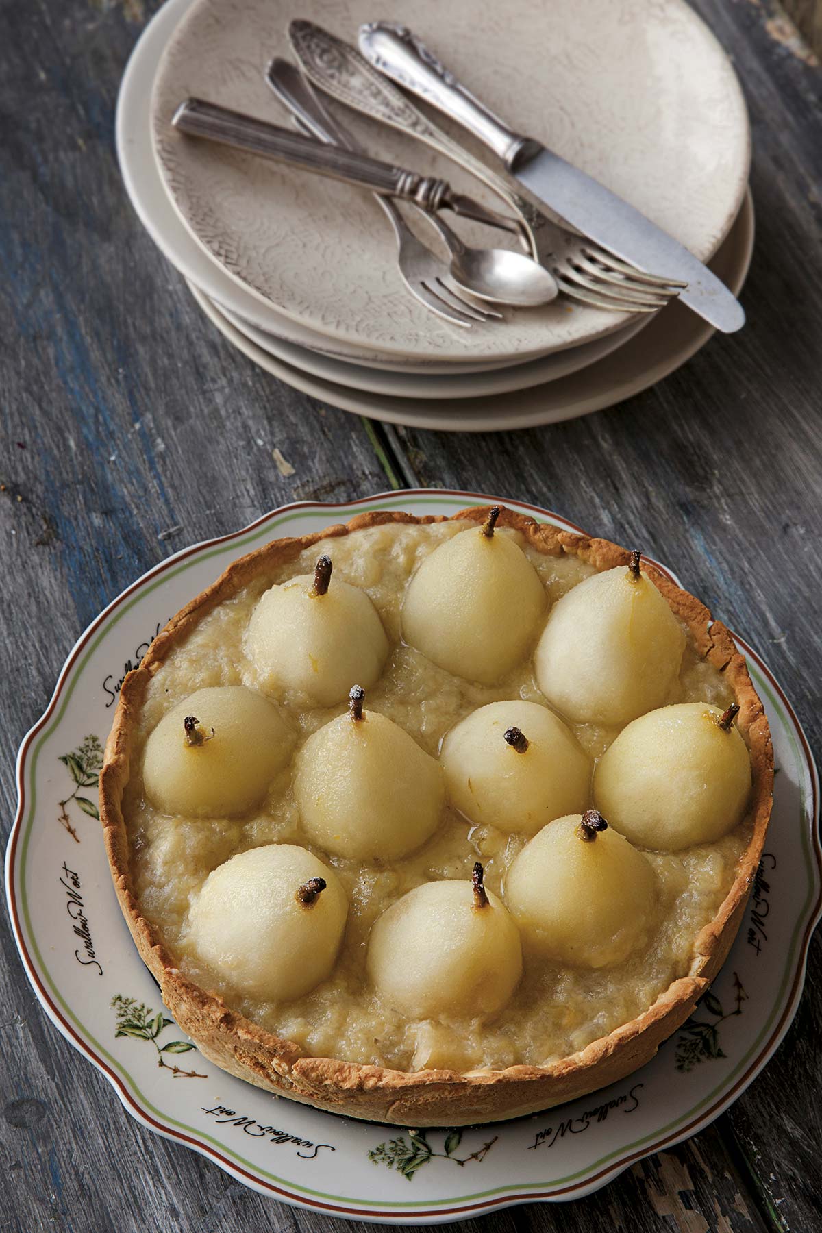 tarta de peras