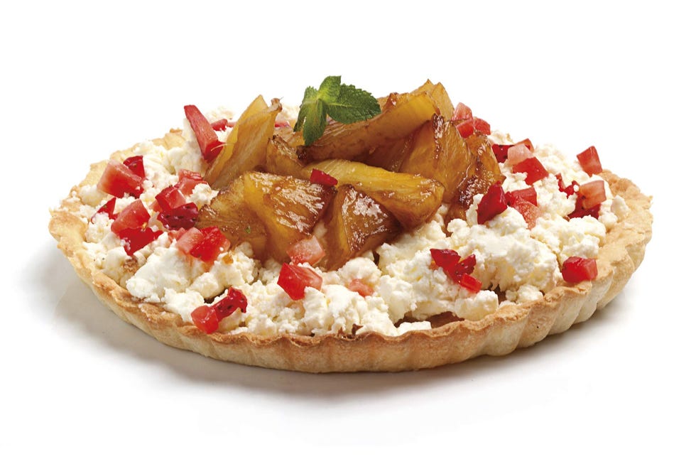 tarta de piña caramelizada