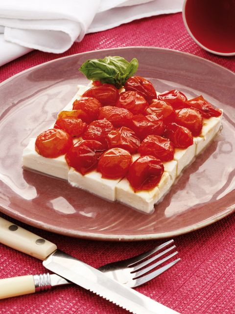 tarta de tomates con queso fresco