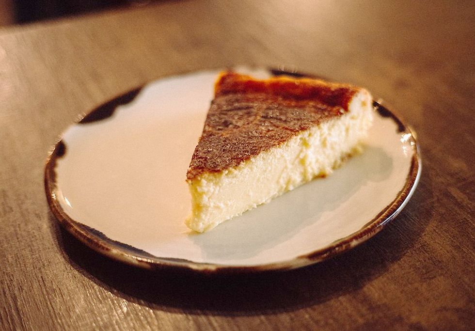 tarta de queso del restaurante temprado 19, castellón