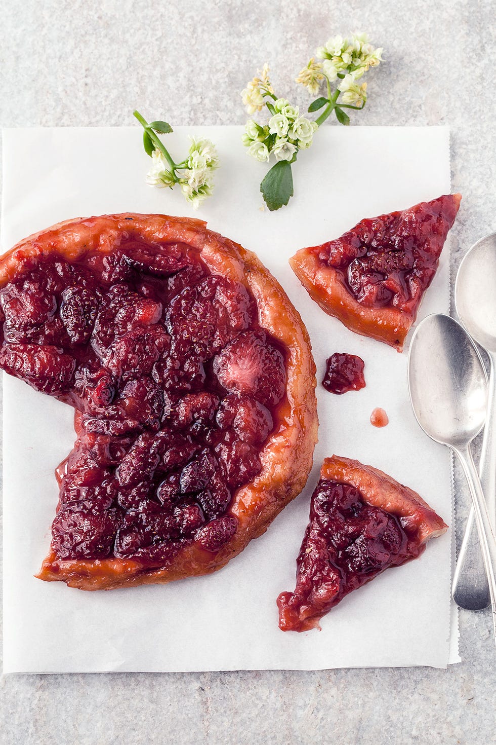 Tarta tatin de fresa