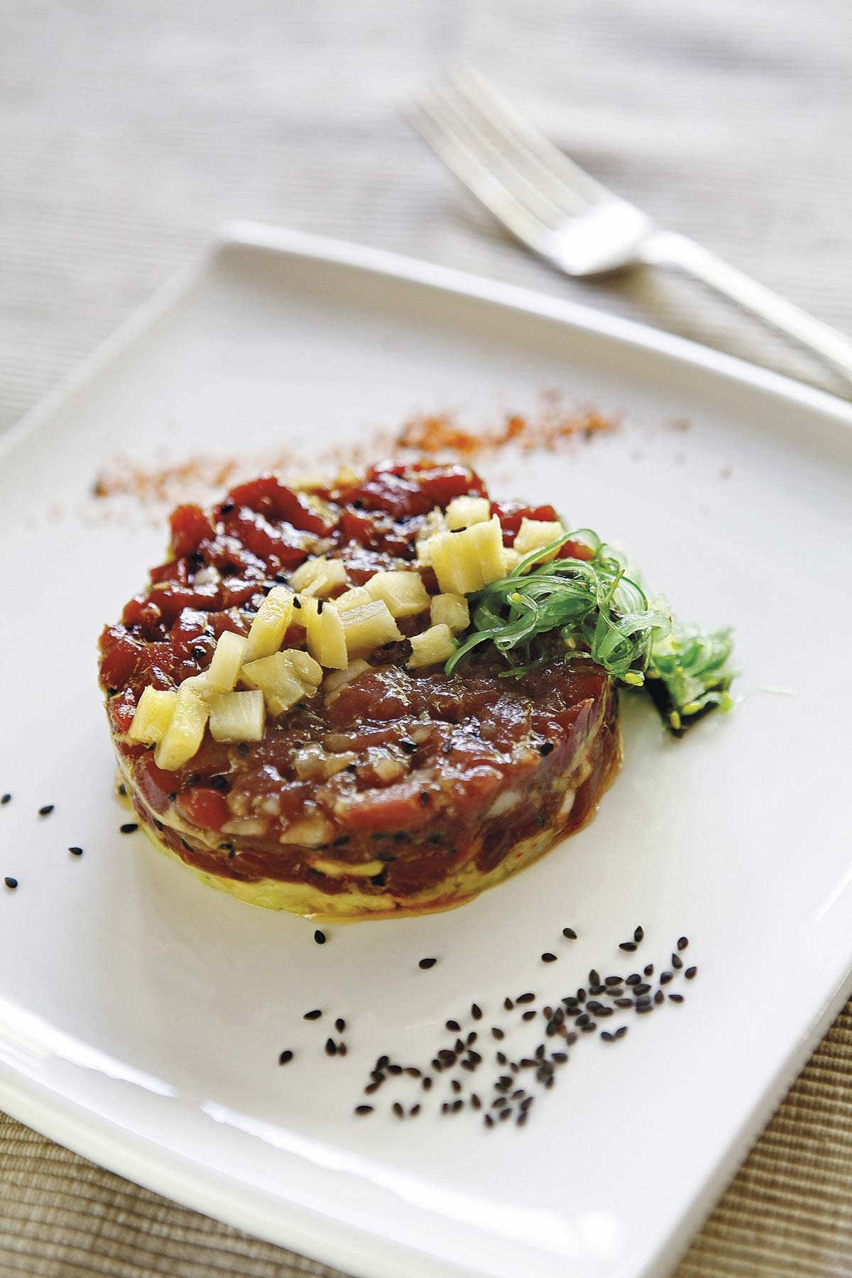 recetas tartar de atún con piña