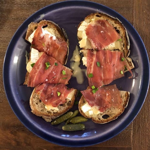 Dish, Food, Cuisine, Ingredient, Meat, Produce, Bruschetta, Prosciutto, Staple food, Veal, 