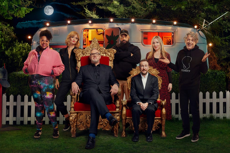 taskmaster series 12 cast, Victoria Coren Mitchell, Morgana Robinson, Alan Davies, Desiree Burch, Guz Khan, Alex Horne, Greg Davies taskmaster series 12 cast, victoria coren mitchell, morgana robinson, alan davies, desiree burch, guz khan, alex horne, greg davies