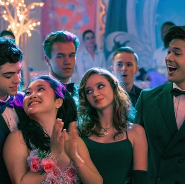 to all the boys ive loved before 3  noah centineo as peter kavinsky, lana condor as lara jean covey,  ross butler as trevor, in to all the boys ive loved before 3 cr katie yu  netflix © 2020