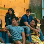 to all the boys ive loved before 3  ross butler as trevor, noah centineo as peter kavinsky, lana condor as lara jean covey,   in to all the boys ive loved before 3 cr katie yu  netflix © 2020