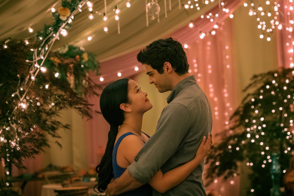 to all the boys: always and forever (l r): lana condor as lara jean, noah centineo as peter.