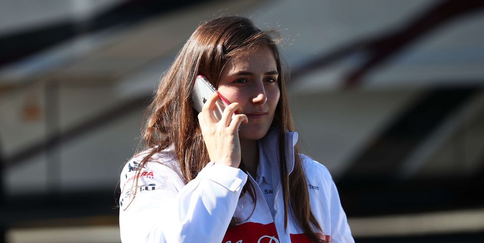 Tatiana Calderon of Colombia and Alfa Romeo Sauber F1 Team...