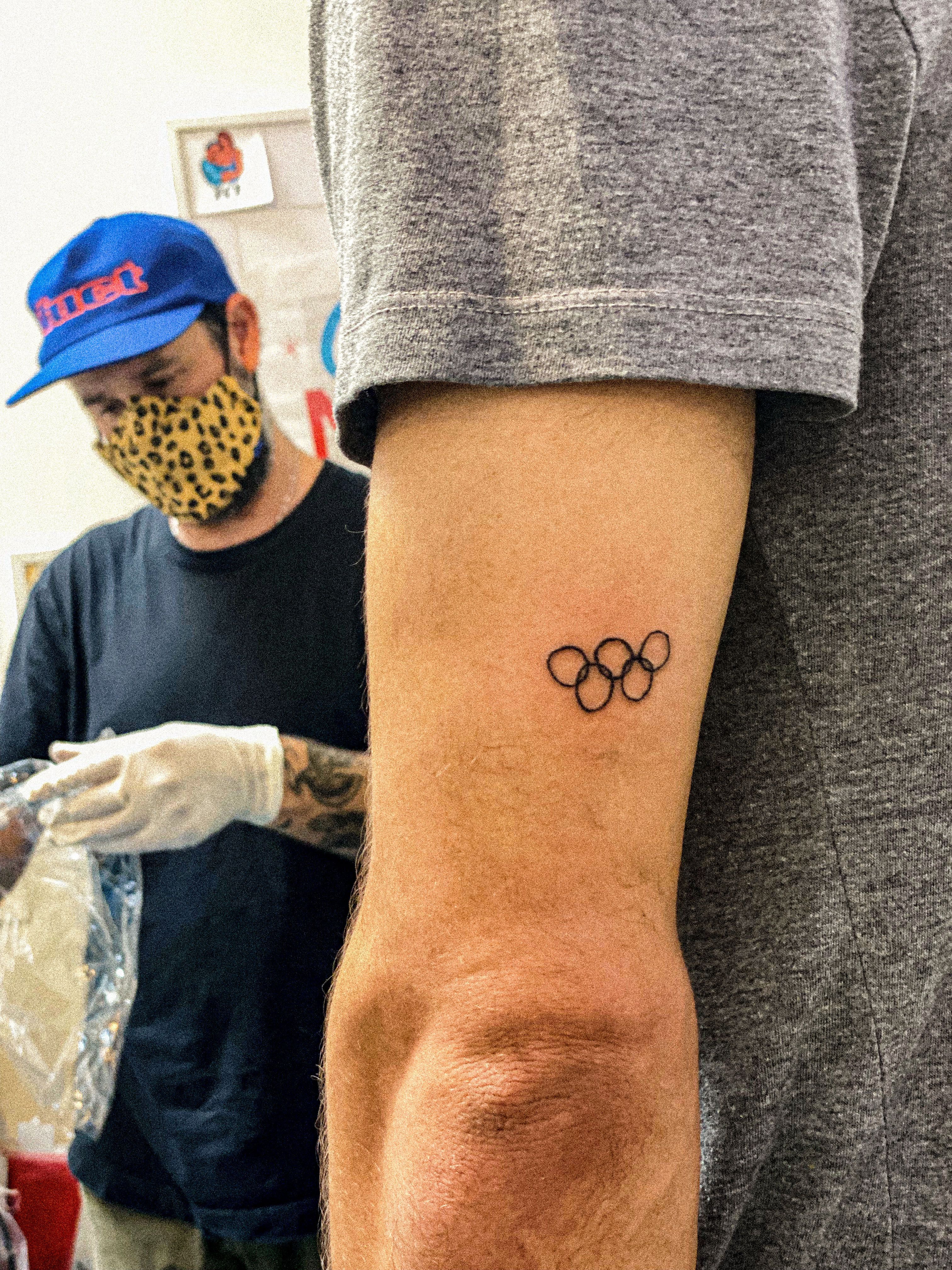 Olympic ink Athletes tattoos commemorate games