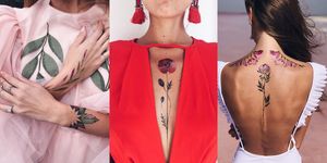 tatuaggi temporanei floreali 2018