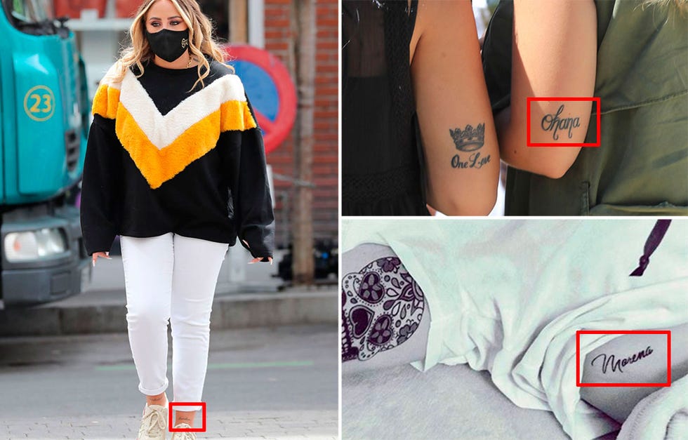 rocío flores, analizamos todos sus tatuajes