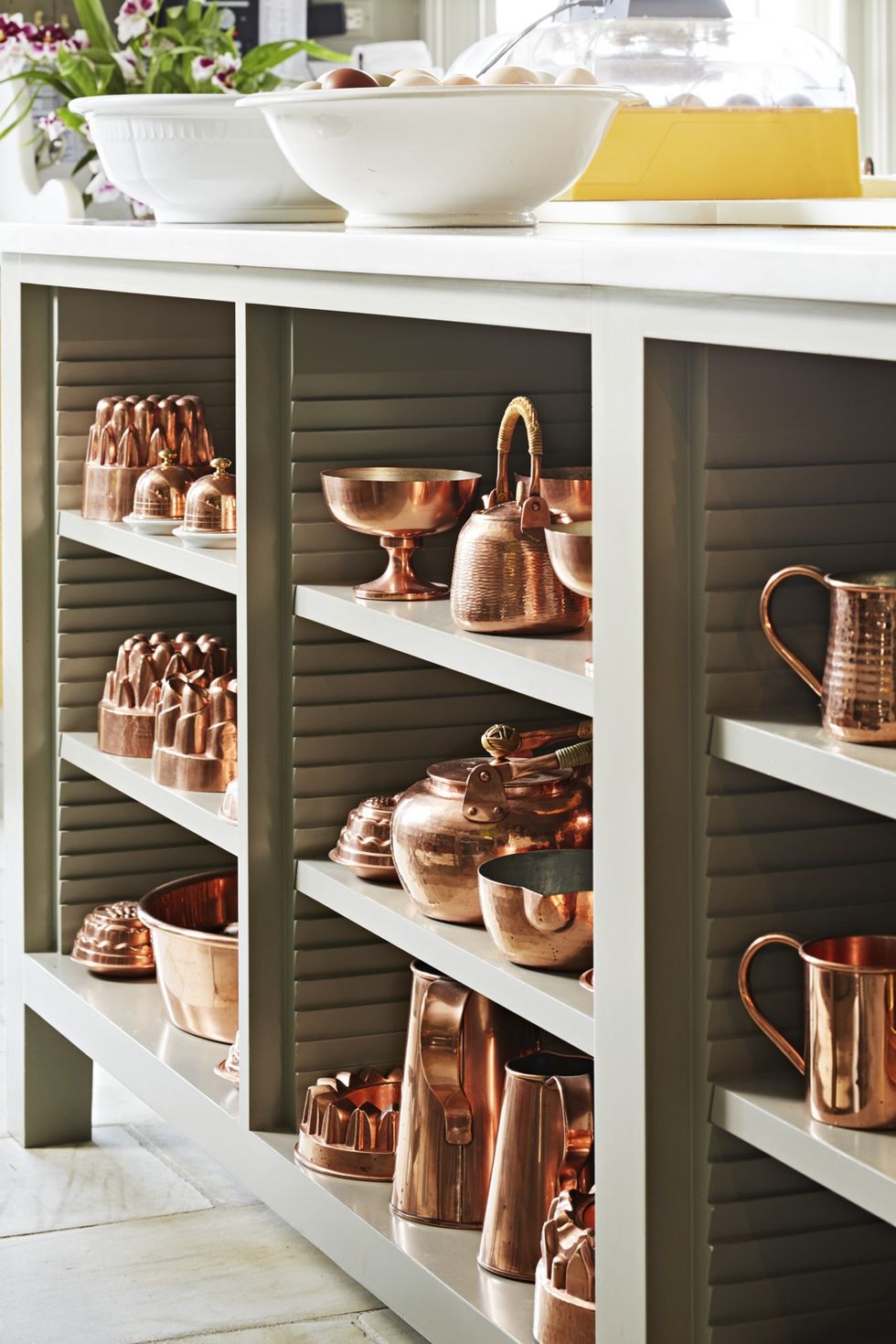 taupe paint colors shelving