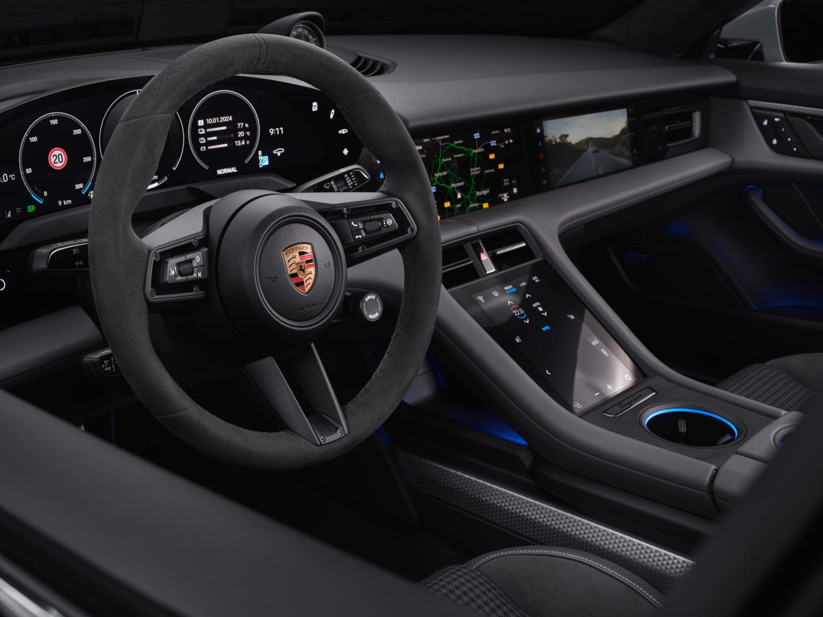 2025 Porsche Taycan Electric Vehicle Interior Photo Gallery