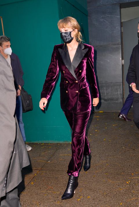 new york, new york   november 12 taylor swift is seen on november 12, 2021 in new york city photo by gothamgc images