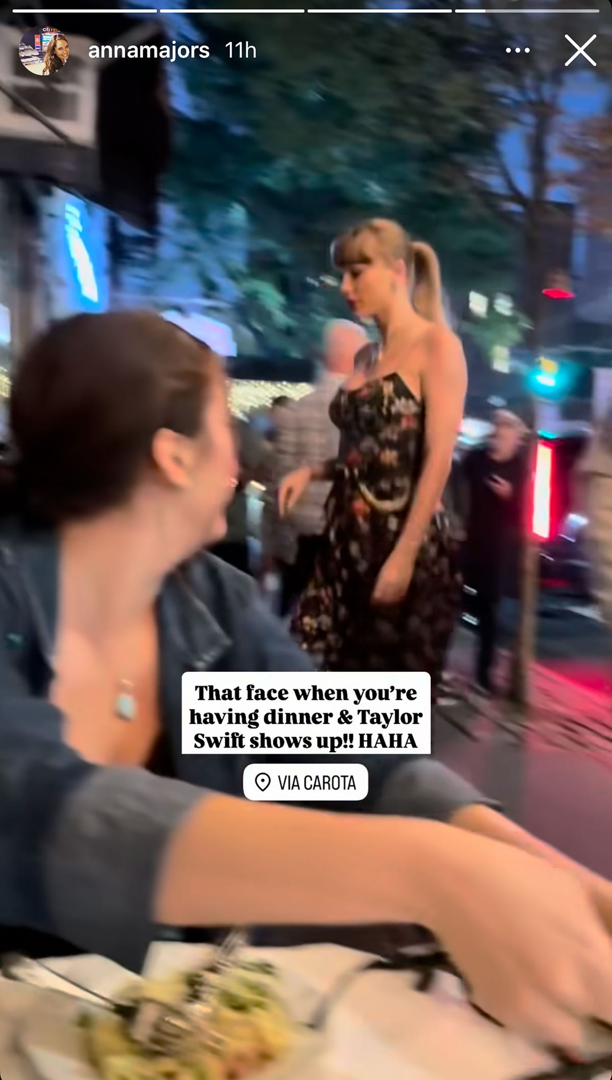 You Can Recreate Taylor Swift’s Romantic Dinner Look With This Dôen Floral Dress