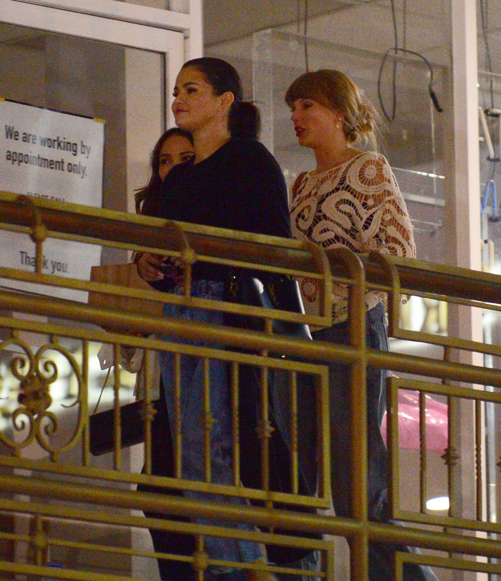 selena gomez and taylor swift in los angeles on october 19, 2023