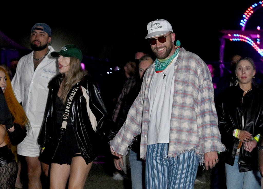 Taylor Swift and Travis Kelce Were Filmed Kissing at Coachella