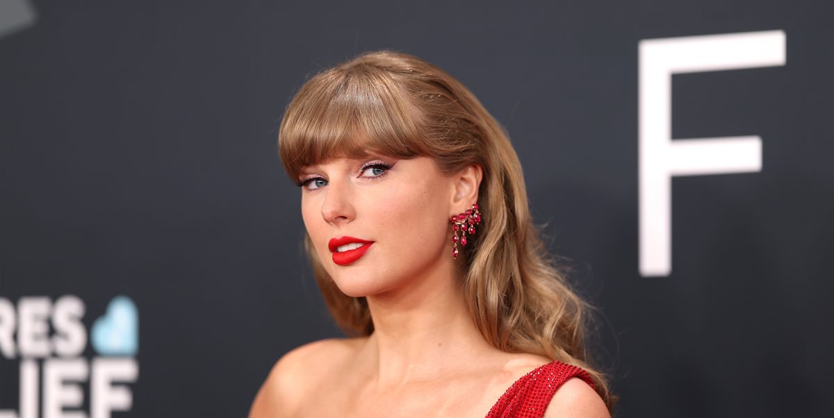 Taylor Swift Pays Tribute to Travis Kelce in Chiefs Red Dress at 2025 ...