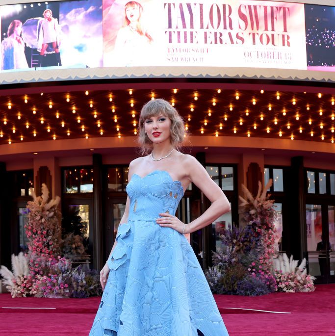 Taylor Swift Wears $12k Oscar De La Renta Gown to Eras Tour Film