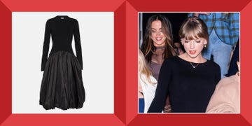 simkhai kenlie taffeta trimmed midi dress, taylor swift