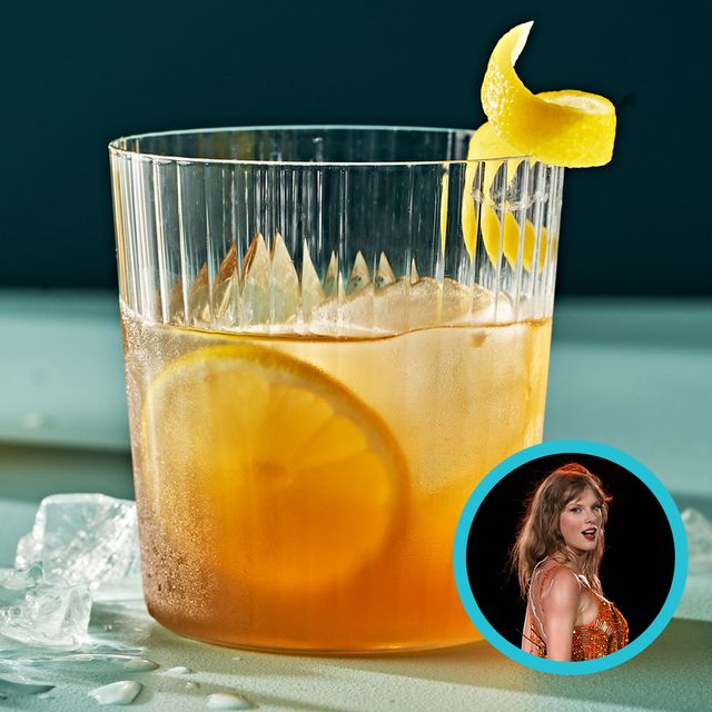inset image of taylor swift gold rush cocktail