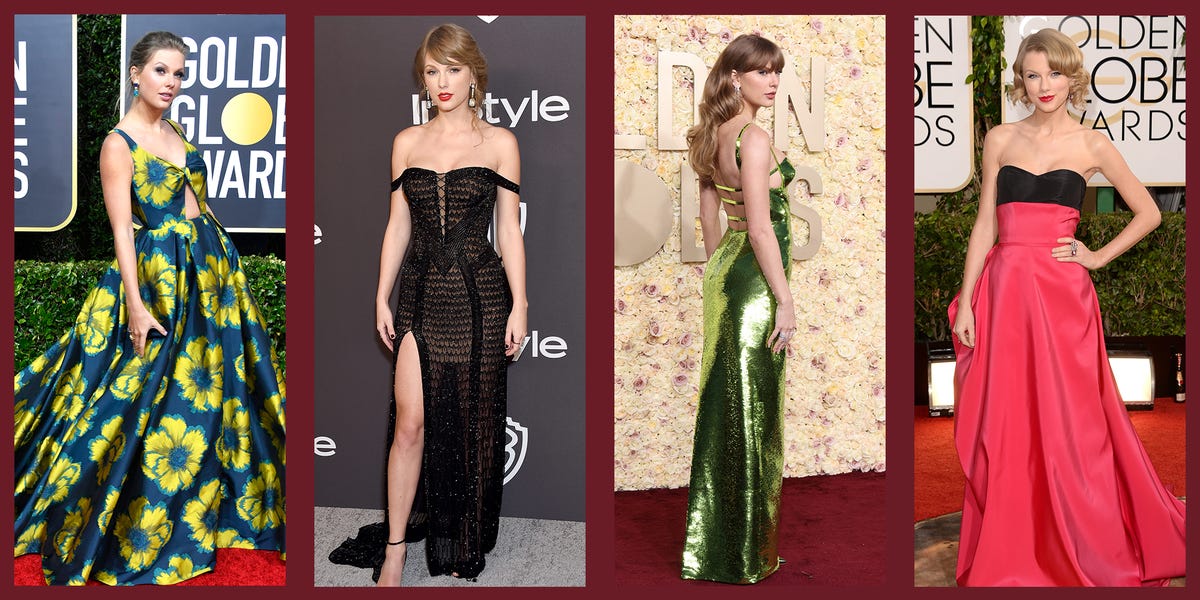 Photos of Taylor Swift's Golden Globes Fashion Through the Years