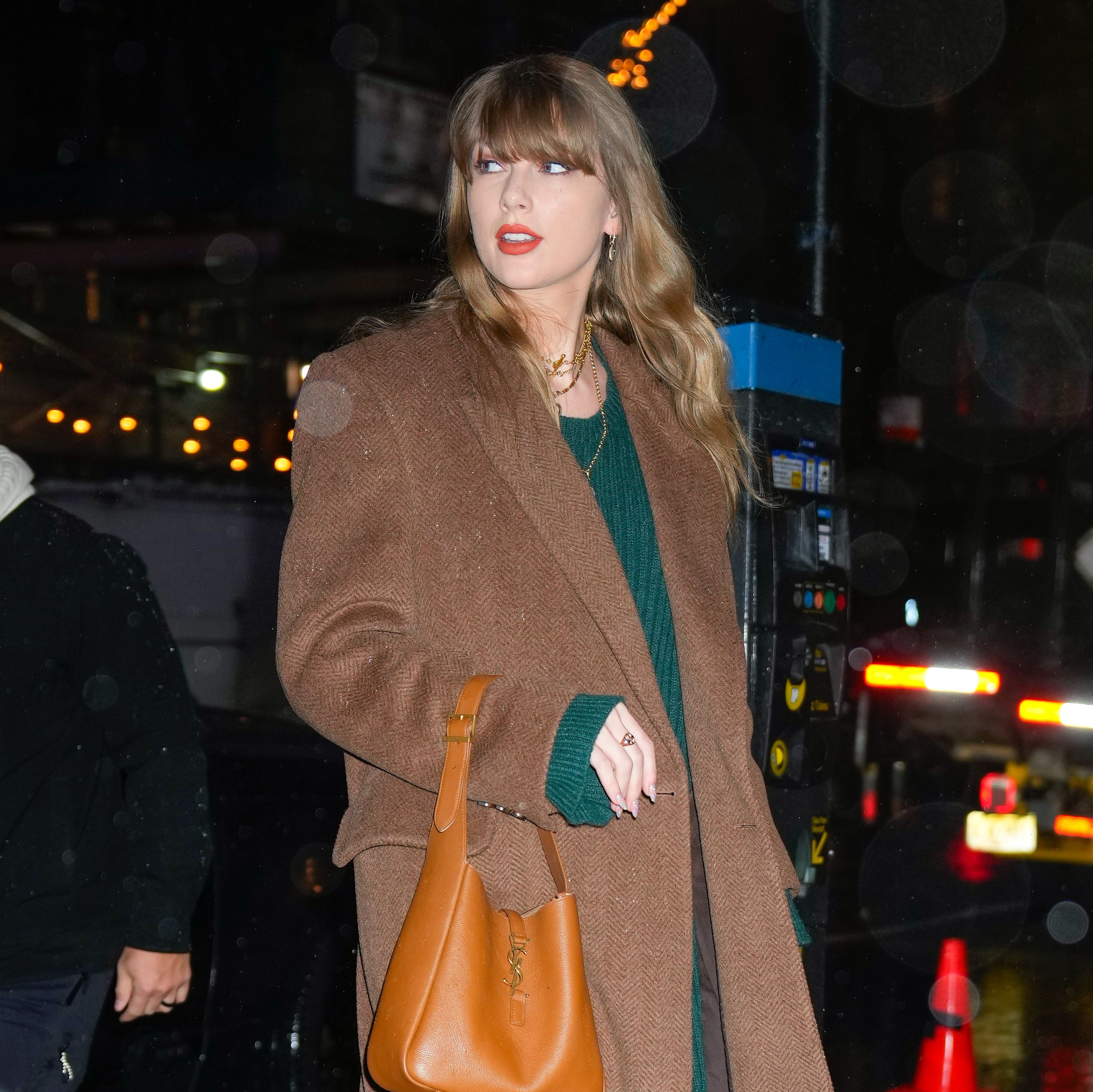 We Found a Dupe of Taylor Swift's Cozy Green Sweater Dress on Amazon for Under $40