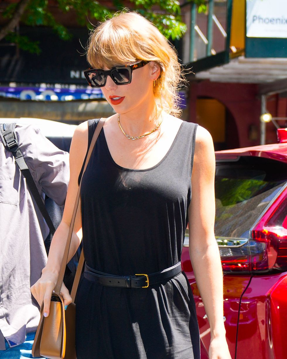 Taylor Swift Wore These Chic Square Sunglasses, and We Found a Similar Pair  on Sale at