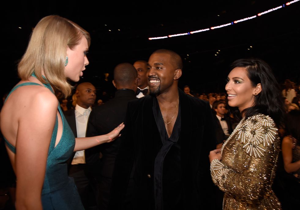 Taylor Swift, Kanye West and Kim Kardashian feud