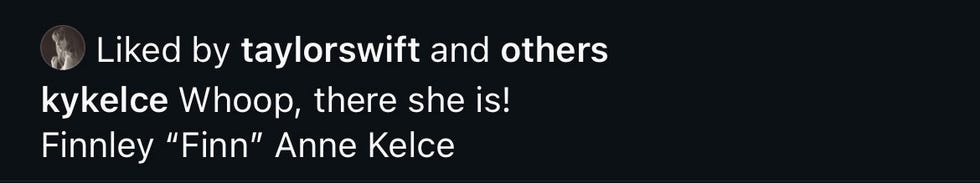 taylor swift's like on kylie's post