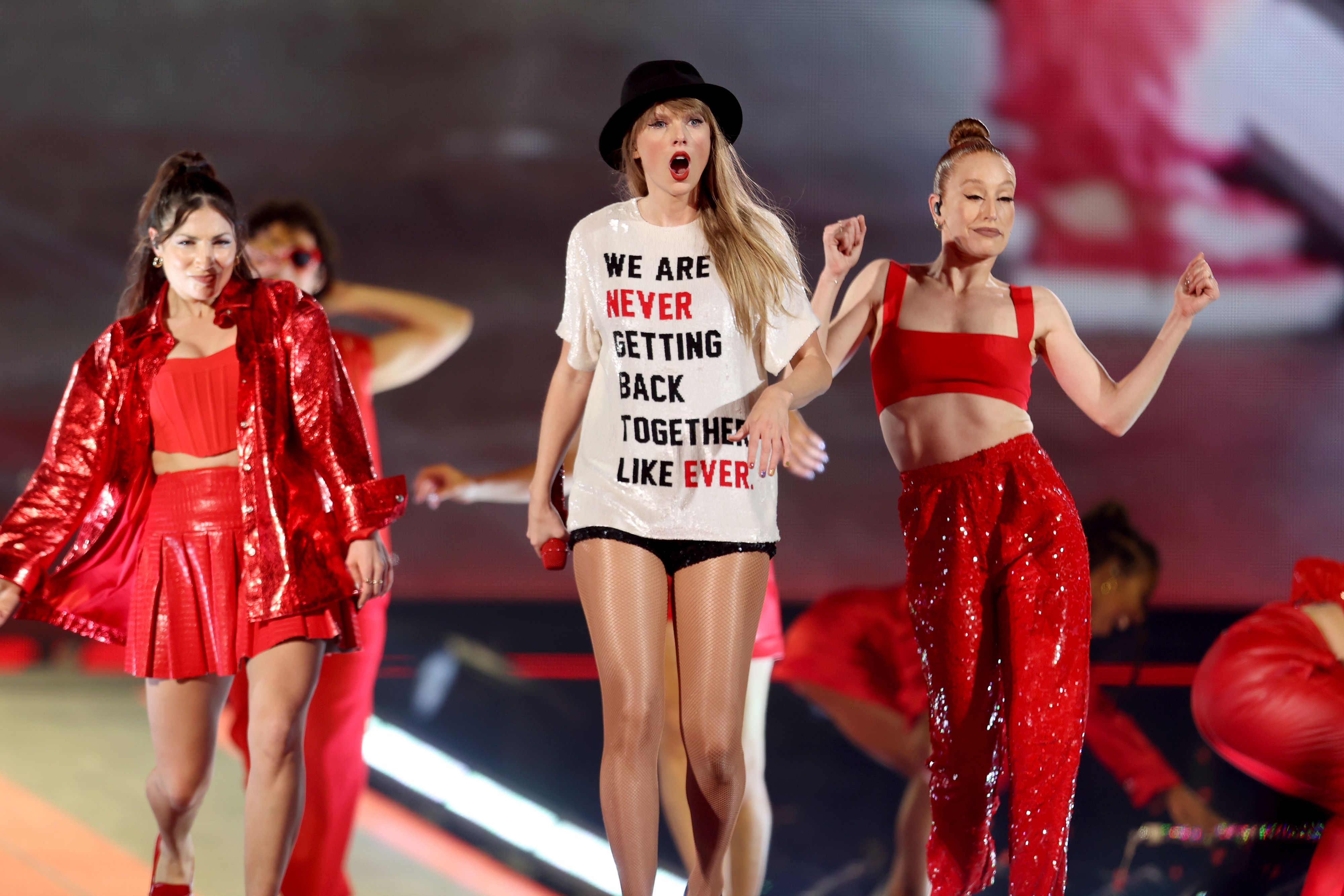 taylor swift red t shirt eras tour