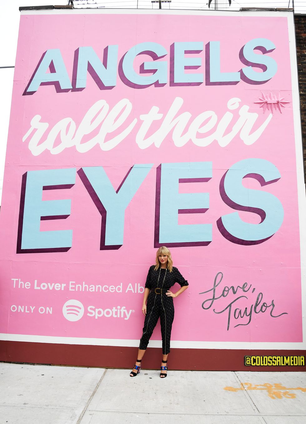 spotify celebrates taylor swift on album release day with mural