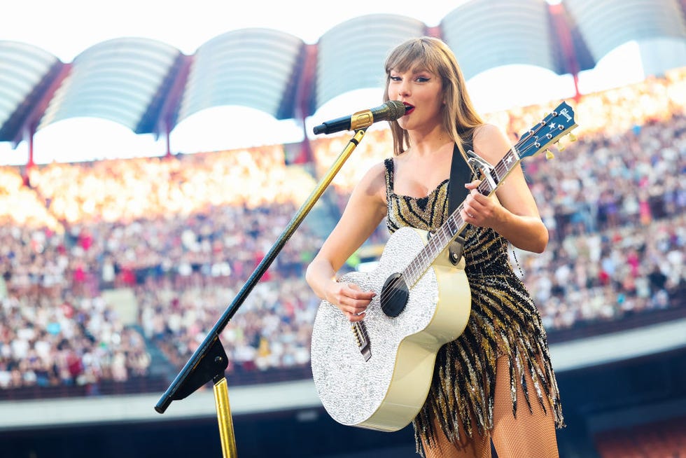 milan, italy july 13 editorial use only no book covers taylor swift performs during the taylor swift the eras tour at san siro in milan, italy on july 13, 2024 photo by vittorio zunino celottotas24getty images for tas rights management 