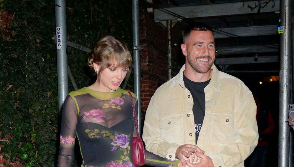 new york, new york october 15 taylor swift and travis kelce have dinner at waverly inn on october 15, 2023 in new york city photo by gothamgc images